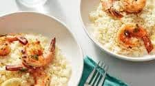 Shrimp and Cauliflower "Grits"