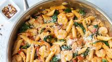 Shrimp and Spinach Pasta