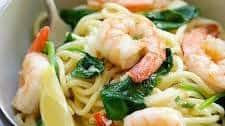 Shrimp and Spinach Pasta