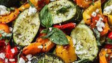 Simple Oven-Roasted Peppers & Zucchini