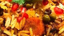 Sindhi Lamb Biryani with Potatoes and sour Plums