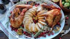 Smoked Spatchcock Turkey in Champagne Brine