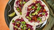 Smoky Pulled Aubergine Tacos With Avo Salsa