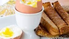 Soft Boiled Egg with Buttery Toast "Soldiers"