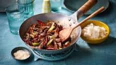 Speedy Mongolian style beef stir-fry