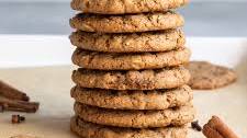 Spiced Tahini Oatmeal Cookies