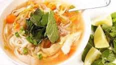Spicy Chicken Noodle Soup With Lime and Ginger Recipe