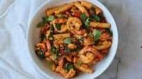 Spicy Shrimp and Spinach Pasta