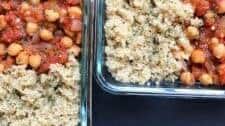 Spicy Tomato Chickpeas with Quinoa