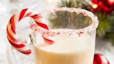Spiked Peppermint Eggnog