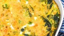 Spinach Cheddar Egg Bake