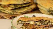 Spinach & Feta Filled Pita Flatbreads