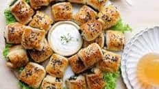 Spinach Feta Pastry Bites