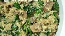 Spinach Mushroom Quinoa