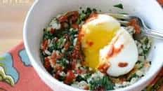 Spinach Rice Breakfast Bowls