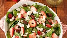 Spinach & Strawberry Salad with Poppy Seed Dressing