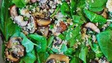 Spinach and mushroom quinoa