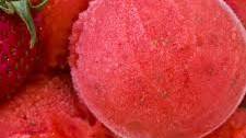 Spring Dessert Recipe: Strawberry and Honey Sorbet