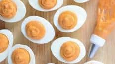 Sriracha Deviled Eggs