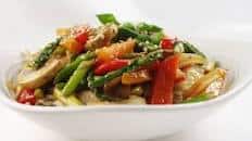 Stir Fried Sesame Vegetables with Rice