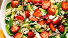 Strawberry Avocado Spinach Salad with Poppyseed Dressing