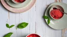 Strawberry Basil Sorbet