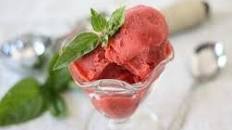 Strawberry Basil Sorbet