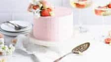 Strawberry Champagne Cake