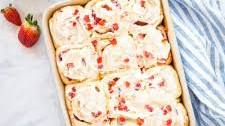 Strawberry Cheesecake Sweet Rolls