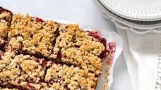 Strawberry Chia Seed Jam Oat Bars