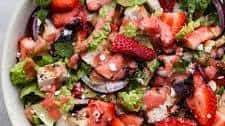 Strawberry Chicken Salad with Strawberry Balsamic Dressing