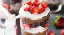 Strawberry Chocolate Brownie Trifle