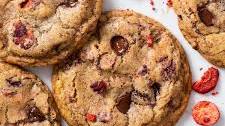 Strawberry Chocolate Chip Cookies (Gluten Free)