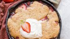 Strawberry Cobbler (Gluten Free, Paleo + Vegan)