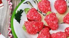 Strawberry Coconut Cookies