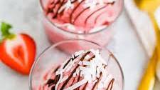 Strawberry Coconut Sorbet