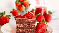 Strawberry Cream Cheese Brownies