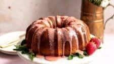 Strawberry Cream Cheese Pound Cake