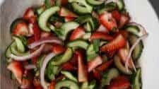 Strawberry Cucumber Salad