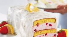 Strawberry-Lemon Ice Cream Layer Cake