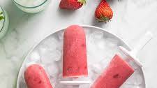 Strawberry Popsicles