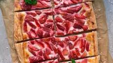 Strawberry Puff Pastry Tart