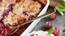 Strawberry Rhubarb Cobbler