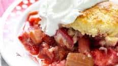 Strawberry Rhubarb Cobbler