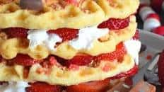 Strawberry Shortcake Waffles