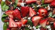 Strawberry Spinach & Bacon Salad