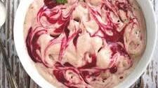 Strawberry Swirl Breakfast Ice Cream