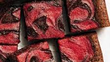 Strawberry Swirl Fudge Brownies