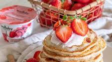 Strawberry Yogurt Pancakes