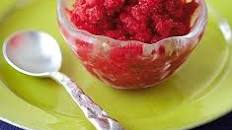 Strawberry sorbet